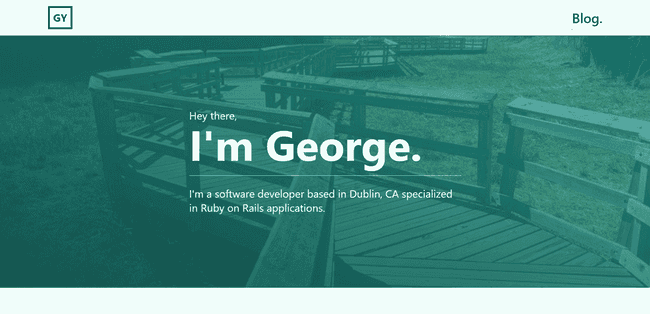 new website landing page